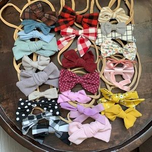 Baby Girl Bow Headband Bundle